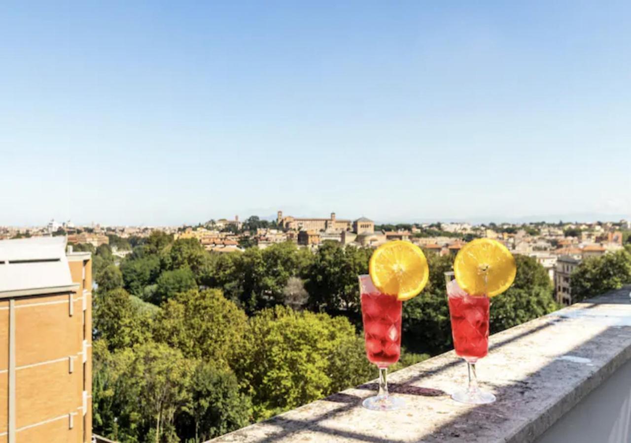 Terrace With Tiber View - Trastevere 로마 외부 사진
