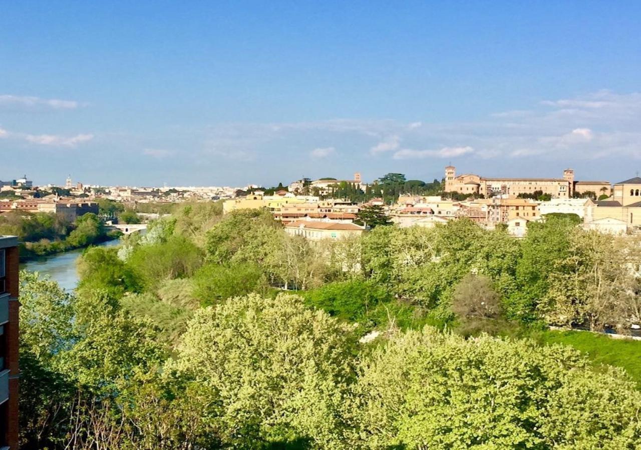 Terrace With Tiber View - Trastevere 로마 외부 사진